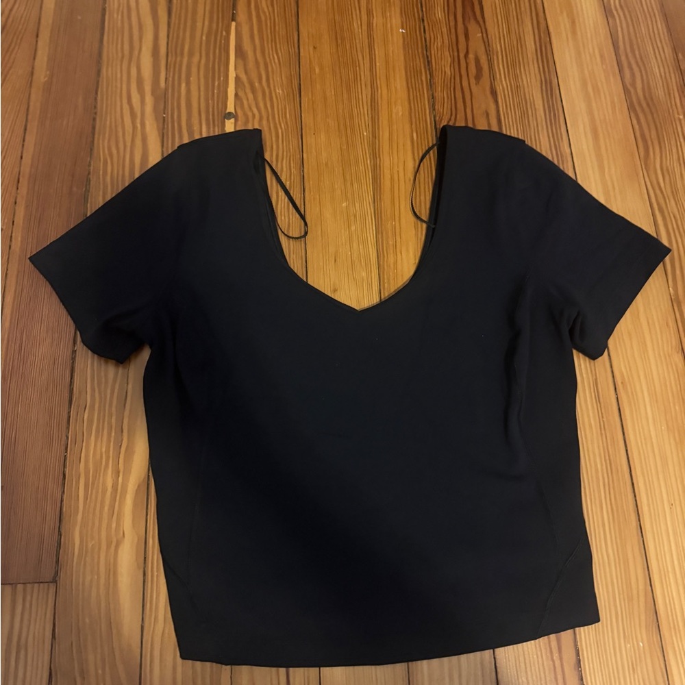 Lululemon Black Align Tee V-Neck Women's Top